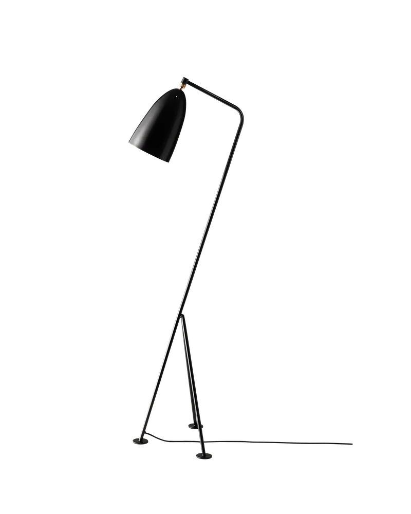 Gräshoppa Floor Lamp by GUBI in Black Semi Matt, EU – product photo