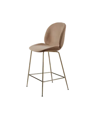 Beetle Counter Chair, Fully Upholstered von GUBI in Conic base, Antique Brass, Sunday, Dedar (034, Standard) – Produktfoto 4 von 4