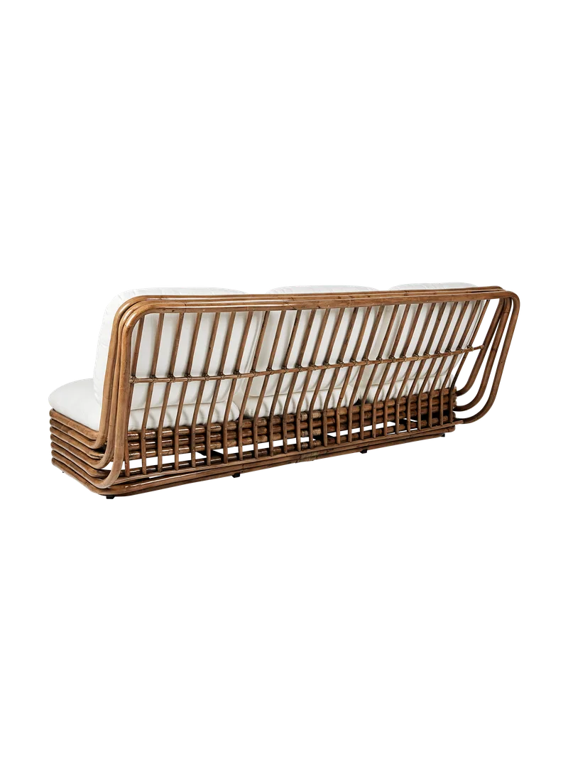 Bohemian 72 Sofa von GUBI in Flair Special FR, Dedar (101, Standard), Rattan, 3 seater – Produktfoto 2 von 6