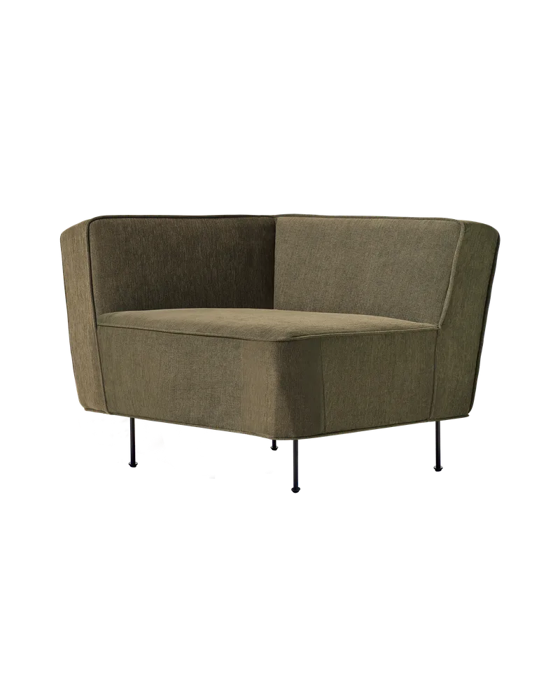 Modern Line Lounge von GUBI in Corner, Guest, Kvadrat (0270, Standard) – Produktfoto