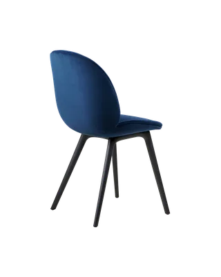Beetle Dining Chair, Fully Upholstered von GUBI in Sunday, Dedar (003, Standard), Plastic base, Black – Produktfoto 3 von 5