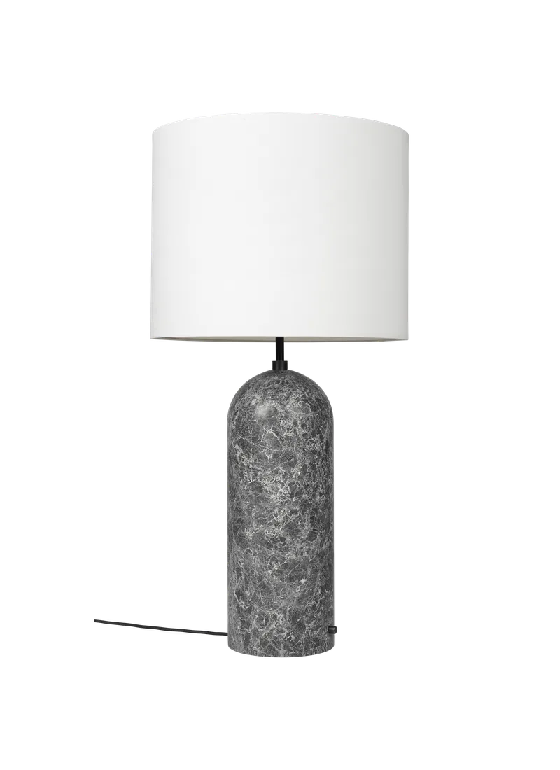 Gravity Floor Lamp - XL by GUBI in Grey Marble, White, 120 cm, EU – product photo