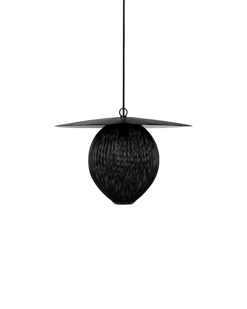 Satellite Pendant van GUBI in Soft Black Semi Matt, Ø22 × 31 cm, Black, EU – productfoto