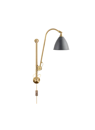 Bestlite BL5 Wall Lamp by GUBI in Grey Semi Matt, Brass, EU – product photo 3 of 3