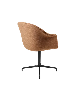 Bat Meeting Chair, Fully Upholstered by GUBI in Around Bouclé, Dedar (032, Standard), 4-star base, Matt Black – product photo 2 of 4
