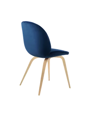 Beetle Dining Chair, Fully Upholstered von GUBI in Sunday, Dedar (003, Standard), Wood base, Oak Semi Matt Lacquered – Produktfoto 2 von 5