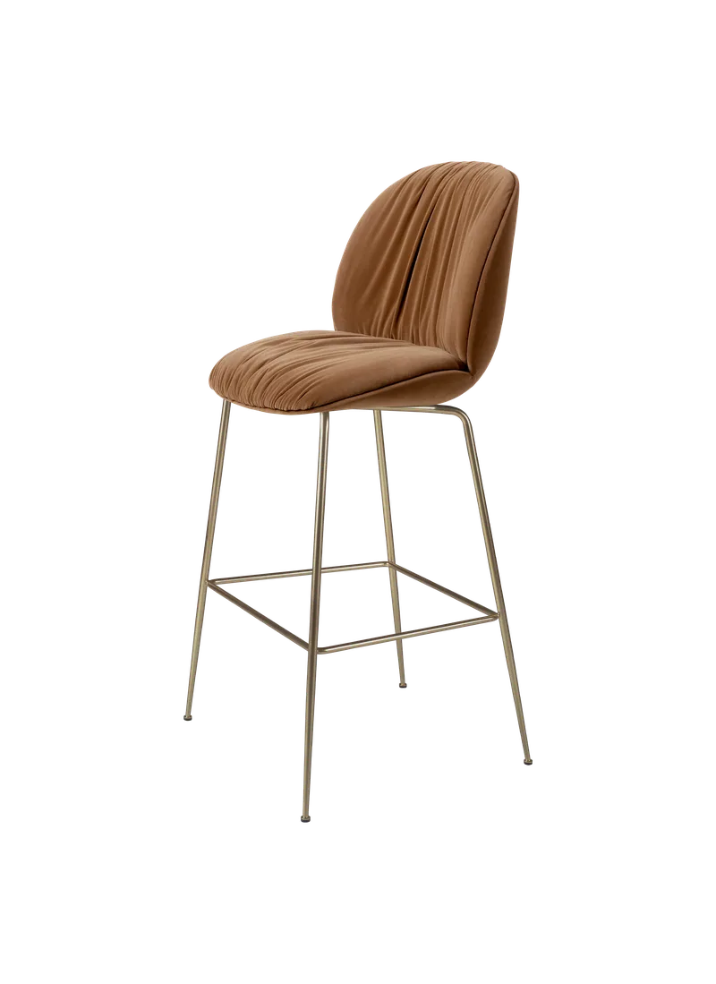Beetle Soft Bar Chair, Fully Upholstered by GUBI in Sunday, Dedar (112, Standard), Antique Brass – product photo 3 of 3