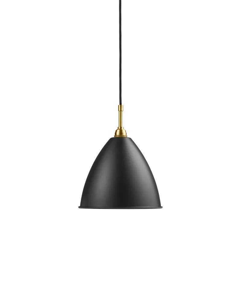 Bestlite BL9 Pendant by GUBI in Black Semi Matt, Brass, Ø21 × 18 cm, EU – product photo 2 of 2