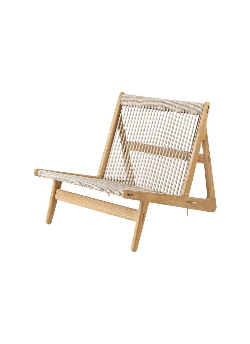 MR01 Initial Lounge Chair by GUBI in Solid Oak (Oiled) – product photo