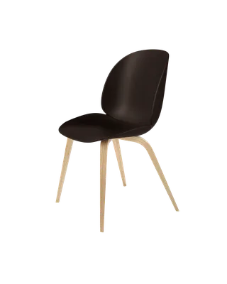 Beetle Dining Chair, Un-Upholstered von GUBI in Mocha Brown, Wood base, Oak Semi Matt Lacquered – Produktfoto 3 von 3