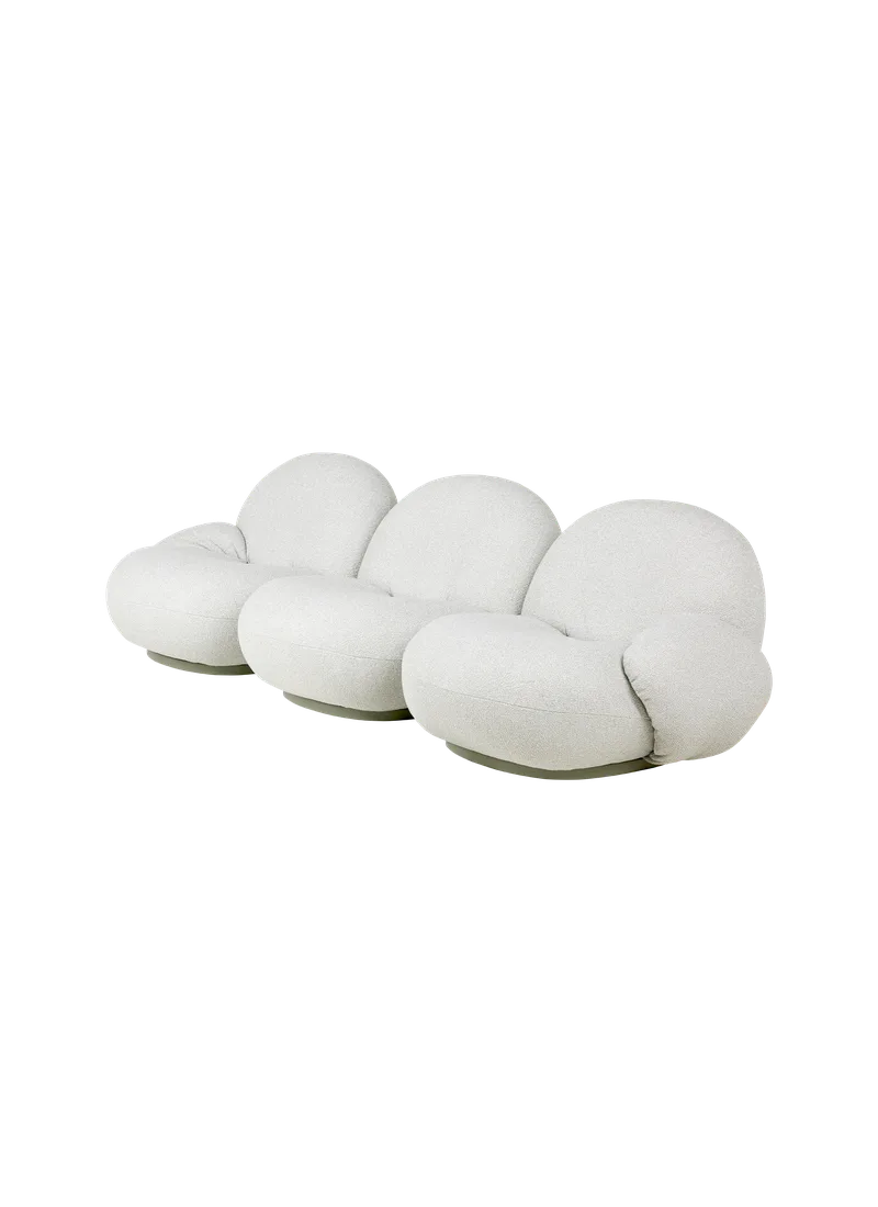 Pacha Sofa, Outdoor by GUBI in Libera, Dedar (003, Standard), 3 seater, Armrest – product photo