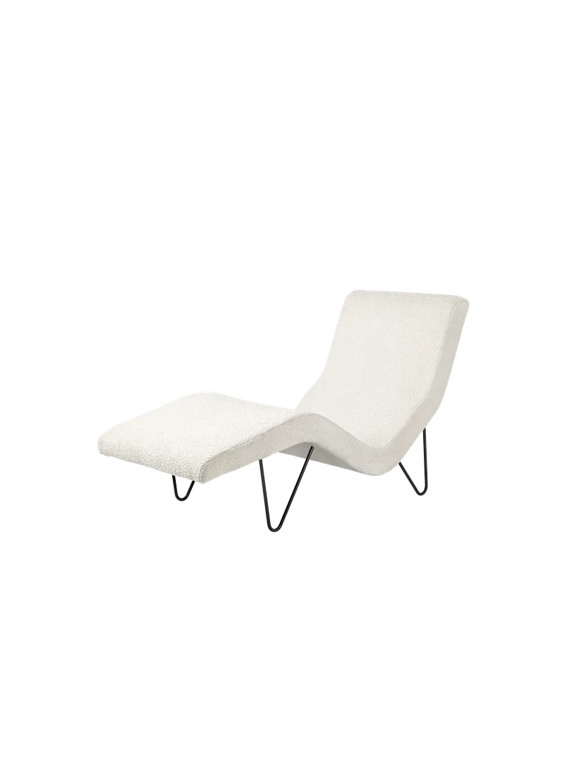 GMG Chaise Longue van GUBI in Karakorum, Dedar (001, Standard), Black – productfoto