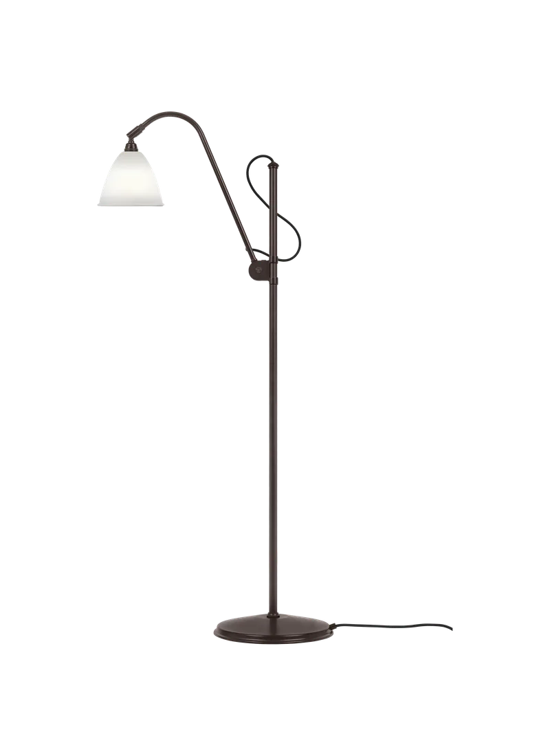 Bestlite BL3 Floor Lamp von GUBI in Bone China, Black Brass, Ø16 × 13 cm, EU – Produktfoto 2 von 5