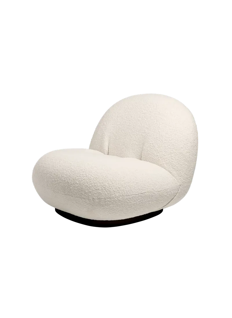 Pacha Lounge Chair by GUBI in Karakorum, Dedar (001, Standard), Fixed, Black – product photo