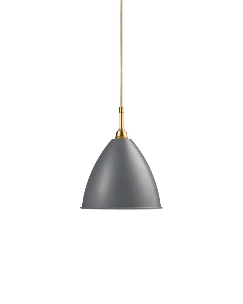 Bestlite BL9 Pendant von GUBI in Grey Semi Matt, Brass, Ø21 × 18 cm, EU – Produktfoto 2 von 2