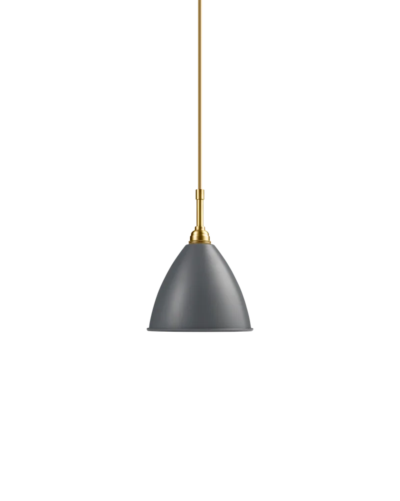 Bestlite BL9 Pendant von GUBI in Grey Semi Matt, Brass, Ø16 × 13 cm, EU – Produktfoto 2 von 2