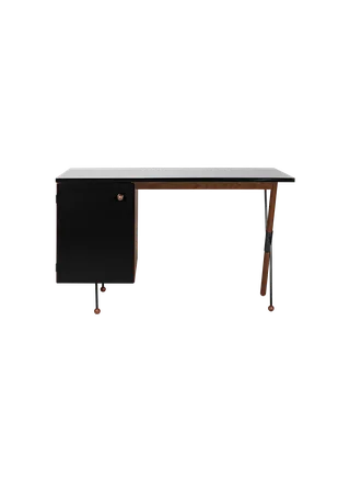 62 Desk by GUBI in Black, American Walnut Semi Matt – product photo 1 of 7