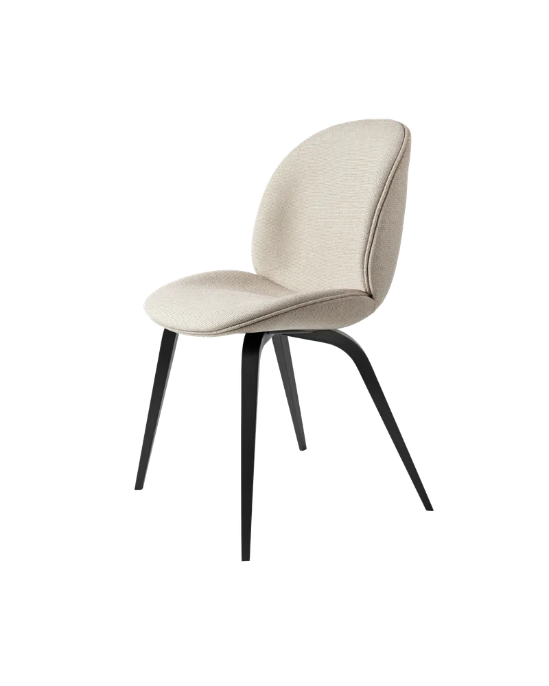 Beetle Dining Chair, Fully Upholstered von GUBI in Tempt, Gabriel (61168, Standard), Wood base, Black Stained Beech – Produktfoto 5 von 5