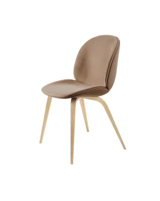 Beetle Dining Chair, Fully Upholstered von GUBI in Sunday, Dedar (034, Standard), Wood base, Oak Semi Matt – Produktfoto 5 von 5