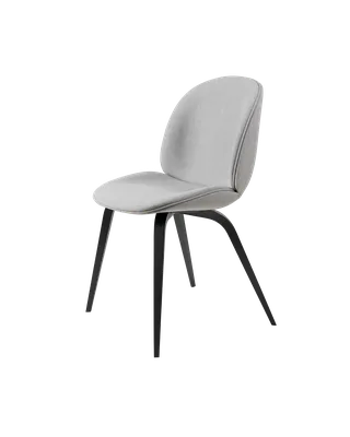 Beetle Dining Chair, Fully Upholstered von GUBI in Remix 3, Kvadrat (123, Standard), Wood base, Black Stained Beech – Produktfoto 5 von 5
