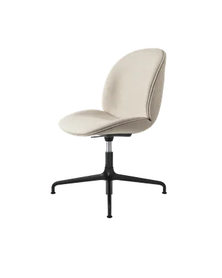 Beetle Meeting Chair, Fully Upholstered by GUBI in Tempt, Gabriel (61168, Standard), Height adjustable 4-star base, Matt Black – product photo 5 of 5