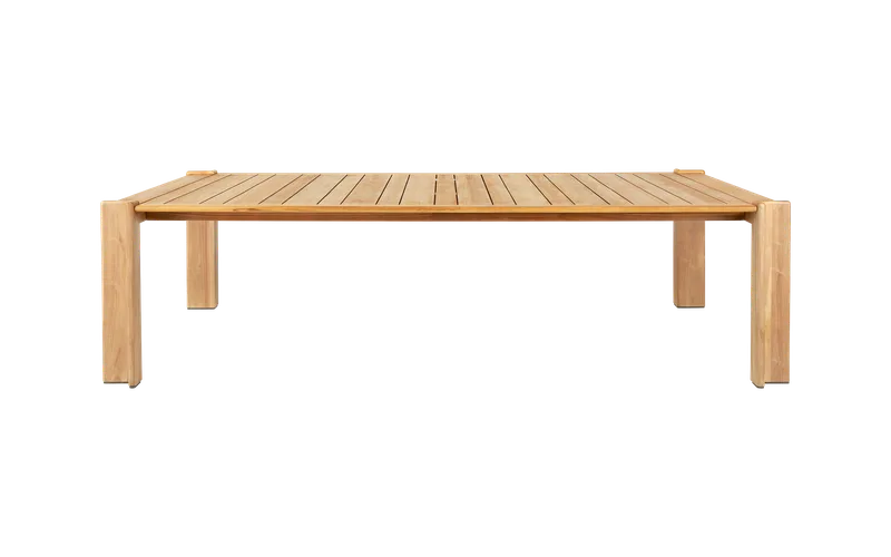 Atmosfera Dining Table de GUBI en 281 × 105 cm, Natural teak, Natural teak – photo du produit 4 sur 7