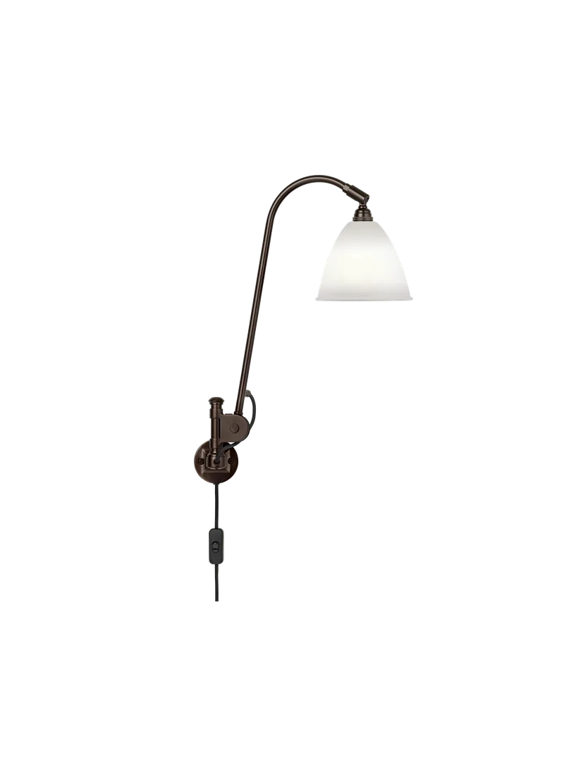 Bestlite BL6 Wall Lamp by GUBI in Bone China, Black Brass, EU – product photo 3 of 3