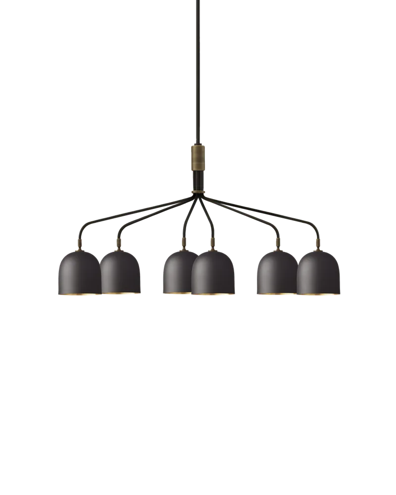 Howard Chandelier by GUBI in Gunmetal, 6, Long, EU – product photo