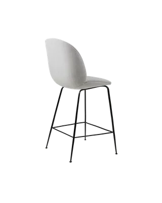 Beetle Counter Chair, Fully Upholstered by GUBI in Conic base, Matt Black, Remix 3, Kvadrat (123, Standard) – product photo 3 of 4