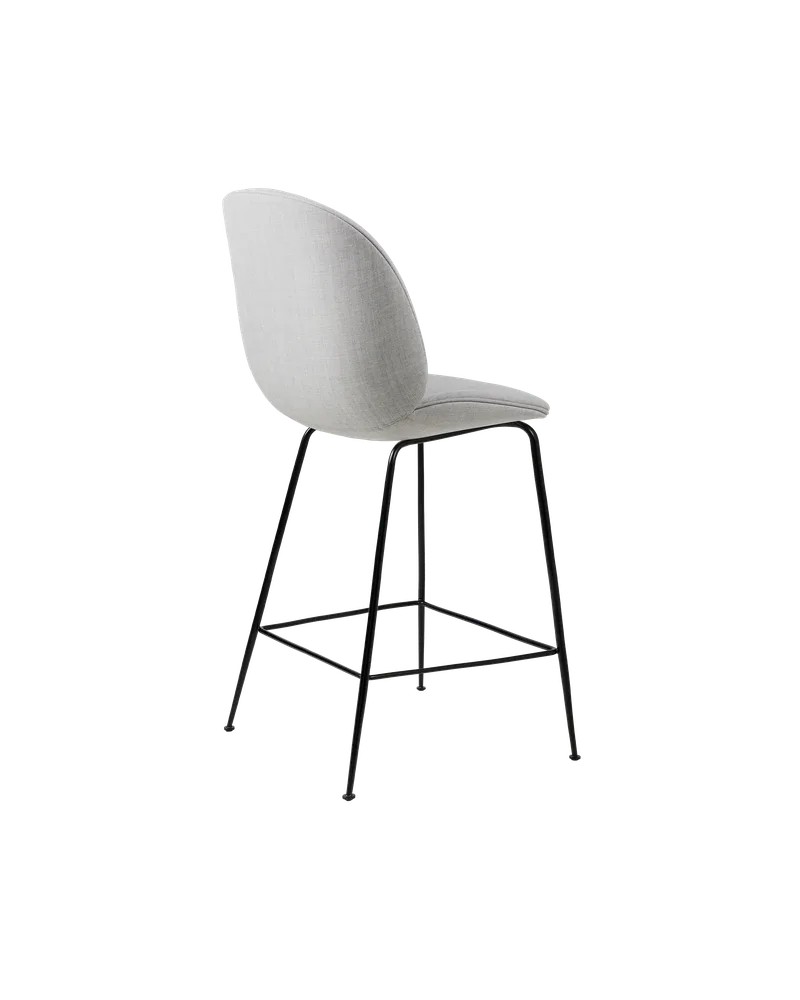 Beetle Counter Chair, Fully Upholstered by GUBI in Conic base, Matt Black, Remix 3, Kvadrat (123, Standard) – product photo 3 of 4