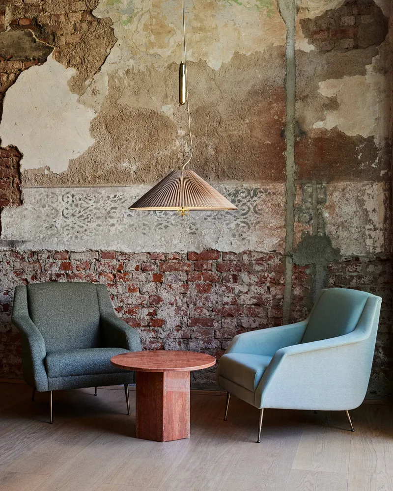 1972 Pendant by GUBI in Ø60 × 22 cm, Yes, Bamboo, EU – interior photo 4 of 5
