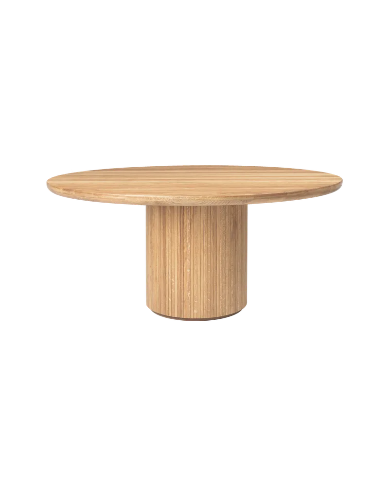 Moon Dining Table, Round van GUBI in Solid Oak Oiled, Solid Oak Oiled, Ø150 cm – productfoto