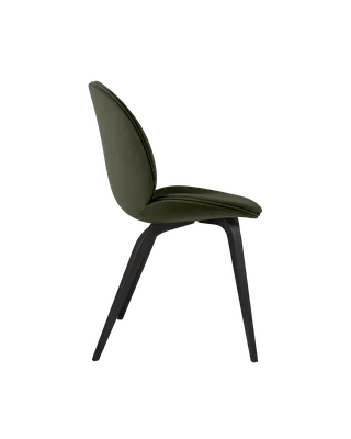 Beetle Dining Chair, Fully Upholstered by GUBI in Sunday, Dedar (018, Standard), Wood base, Black Stained Beech – product photo 3 of 5