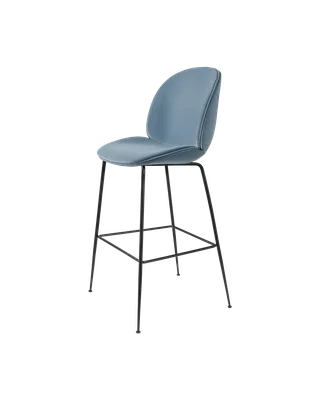 Beetle Bar Chair, Fully Upholstered von GUBI in Sunday, Dedar (002, Standard), Matt Black, Conic base – Produktfoto 4 von 4