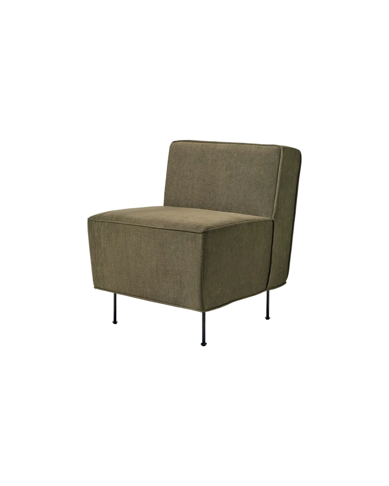 Modern Line Dining by GUBI in Mid, Guest, Kvadrat (0270, Standard) – product photo