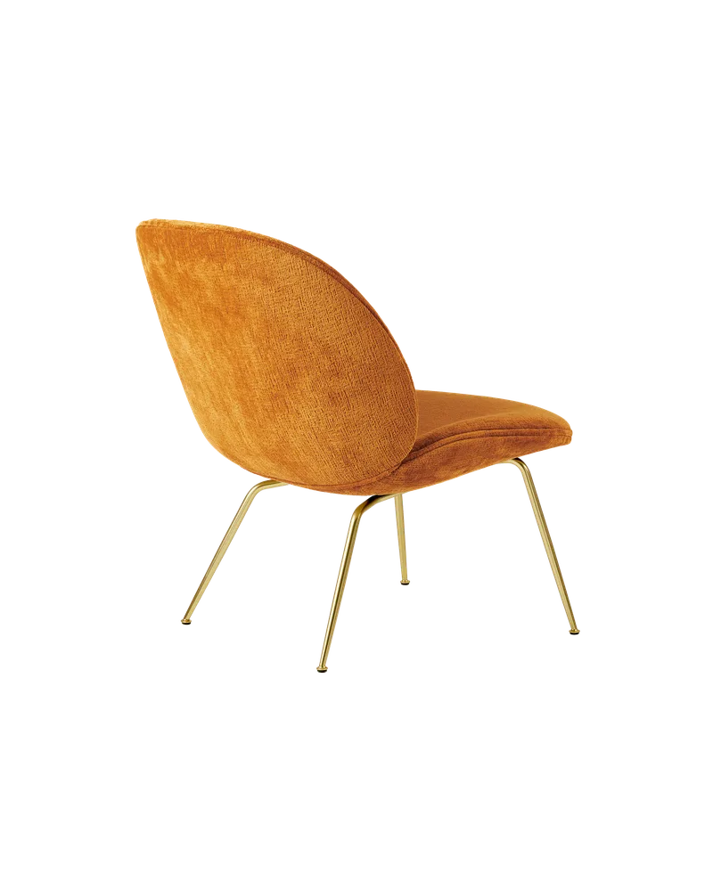 Beetle Lounge Chair by GUBI in Mumble, Glamour Group (49, Standard), Brass Semi Matt – product photo 1 of 2