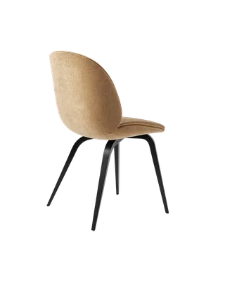 Beetle Dining Chair, Fully Upholstered von GUBI in Belsuede Special FR, Dedar (003, Standard), Wood base, Black Stained Beech – Produktfoto 4 von 5