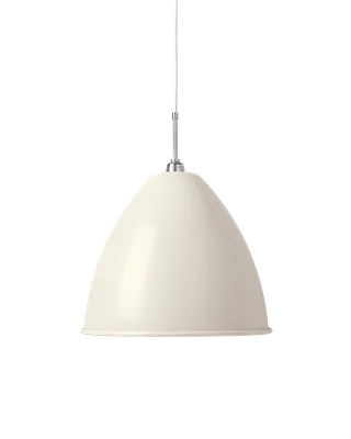 Bestlite BL9 Pendant de GUBI en White Semi Matt, Chrome, Ø40 × 33 cm, EU – photo du produit 2 sur 2