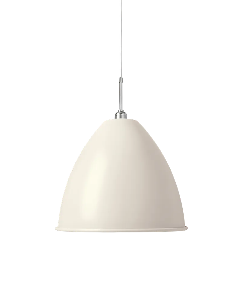 Bestlite BL9 Pendant de GUBI en White Semi Matt, Chrome, Ø40 × 33 cm, EU – photo du produit 2 sur 2