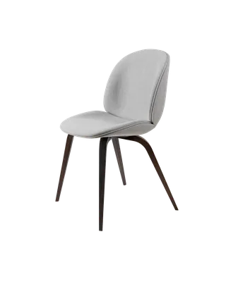 Beetle Dining Chair, Fully Upholstered van GUBI in Remix 3, Kvadrat (123, Standard), Wood base, Smoked Oak – productfoto 5 van 5