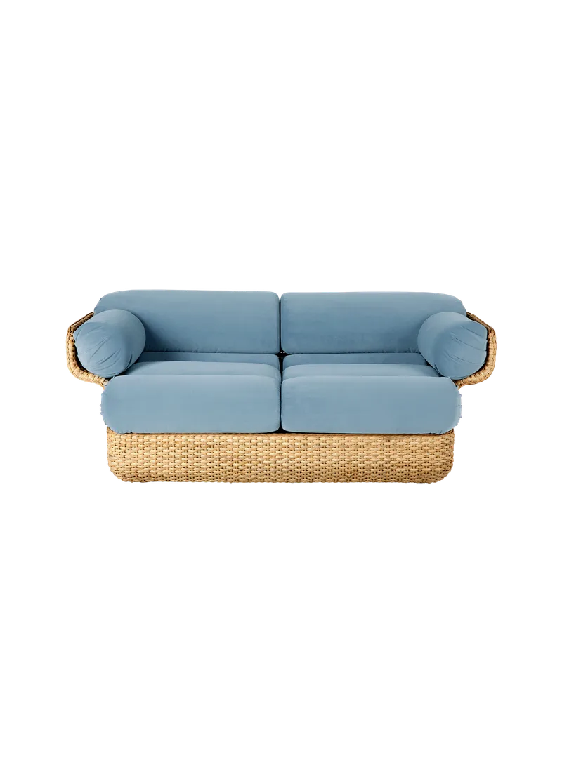 Basket Sofa von GUBI in Sunday, Dedar (002, Standard), 2 seater, Rattan – Produktfoto 1 von 6