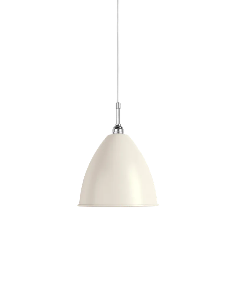 Bestlite BL9 Pendant von GUBI in White Semi Matt, Chrome, Ø21 × 18 cm, EU – Produktfoto 2 von 2
