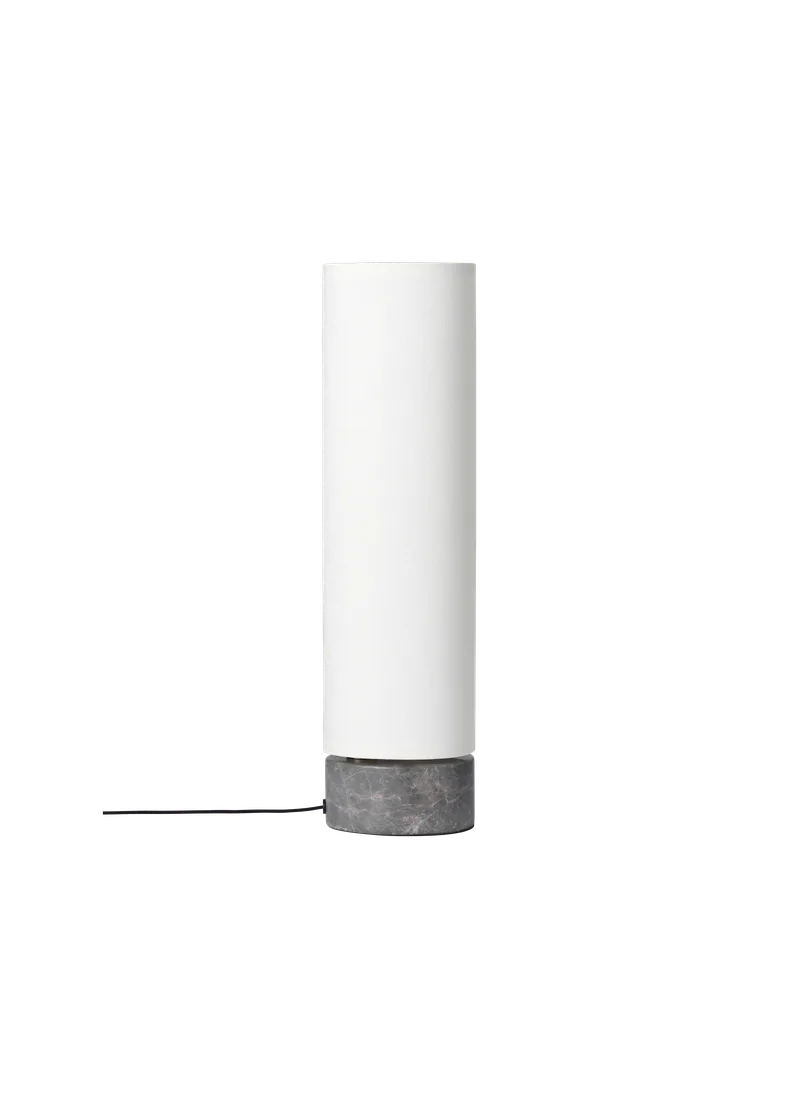 Unbound Table Lamp by GUBI in White, Grey Marble, EU – product photo