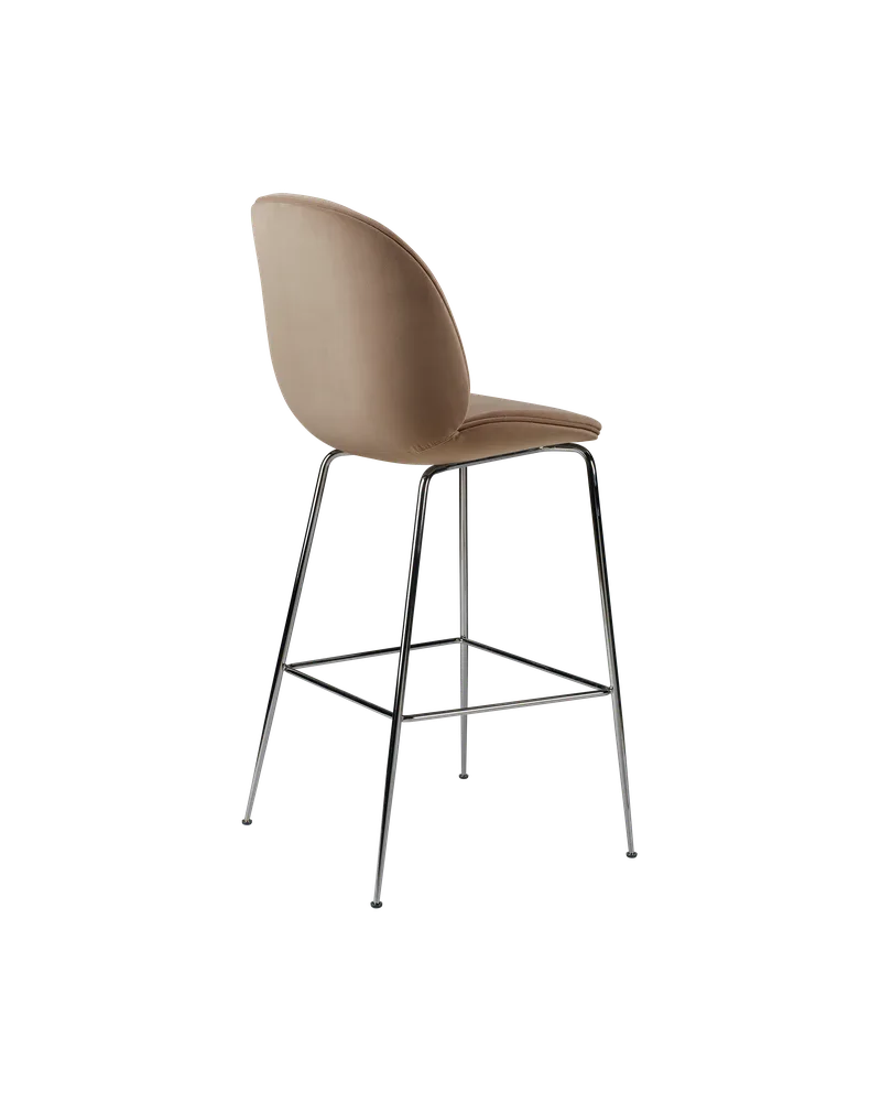 Beetle Bar Chair, Fully Upholstered by GUBI in Sunday, Dedar (034, Standard), Black Chrome, Conic base – product photo 1 of 4
