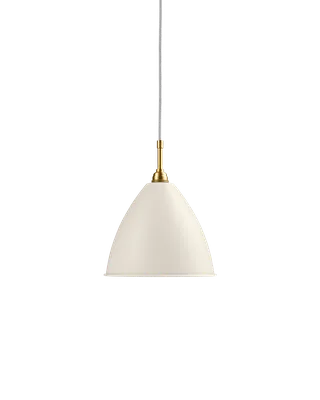 Bestlite BL9 Pendant by GUBI in White Semi Matt, Brass, Ø21 × 18 cm, EU – product photo 2 of 2