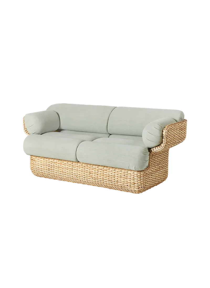 Basket Sofa van GUBI in Drive, Glamour Group (1115, Standard), 2 seater, Rattan – productfoto 1 van 10