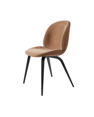 Beetle Dining Chair, Fully Upholstered von GUBI in Belsuede Special FR, Dedar (132, Standard), Wood base, Black Stained Beech – Produktfoto 5 von 5