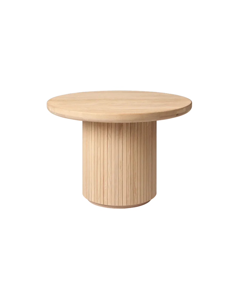 Moon Coffee Table, Round by GUBI in Solid Oak Soap Treated, Solid Oak Soap Treated, Ø60 x H45 cm – product photo