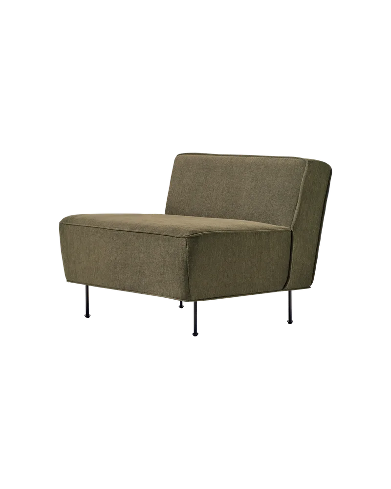 Modern Line Lounge von GUBI in Mid, Guest, Kvadrat (0270, Standard) – Produktfoto