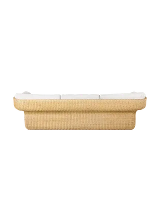 Basket Sofa van GUBI in Lorkey, Limonta (40, Standard), 3 seater, Rattan – productfoto 2 van 7